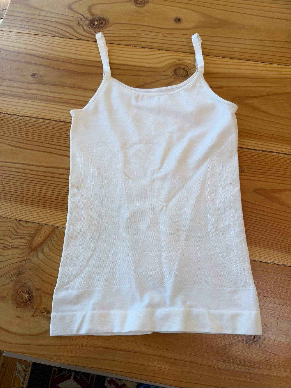 Shapermint White Ribbed Cami Tank Top size Medium. Never worn.